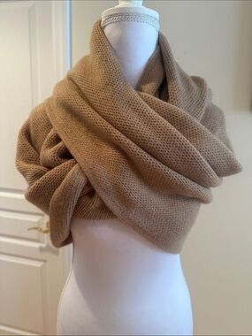 Worthington Camel Knit Infinity Scarf